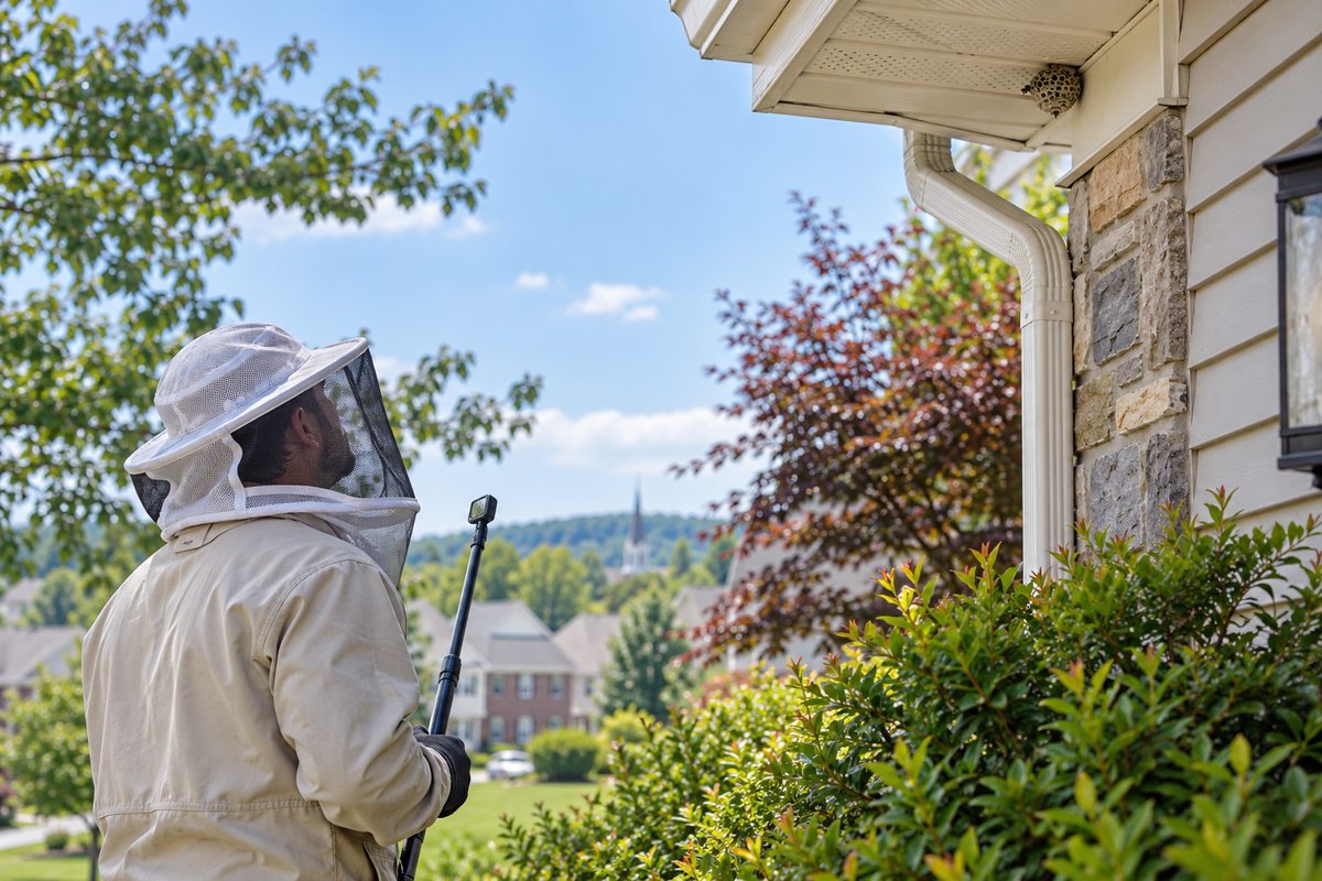 Editorial illustration for Bee, Wasp & Hornet Control